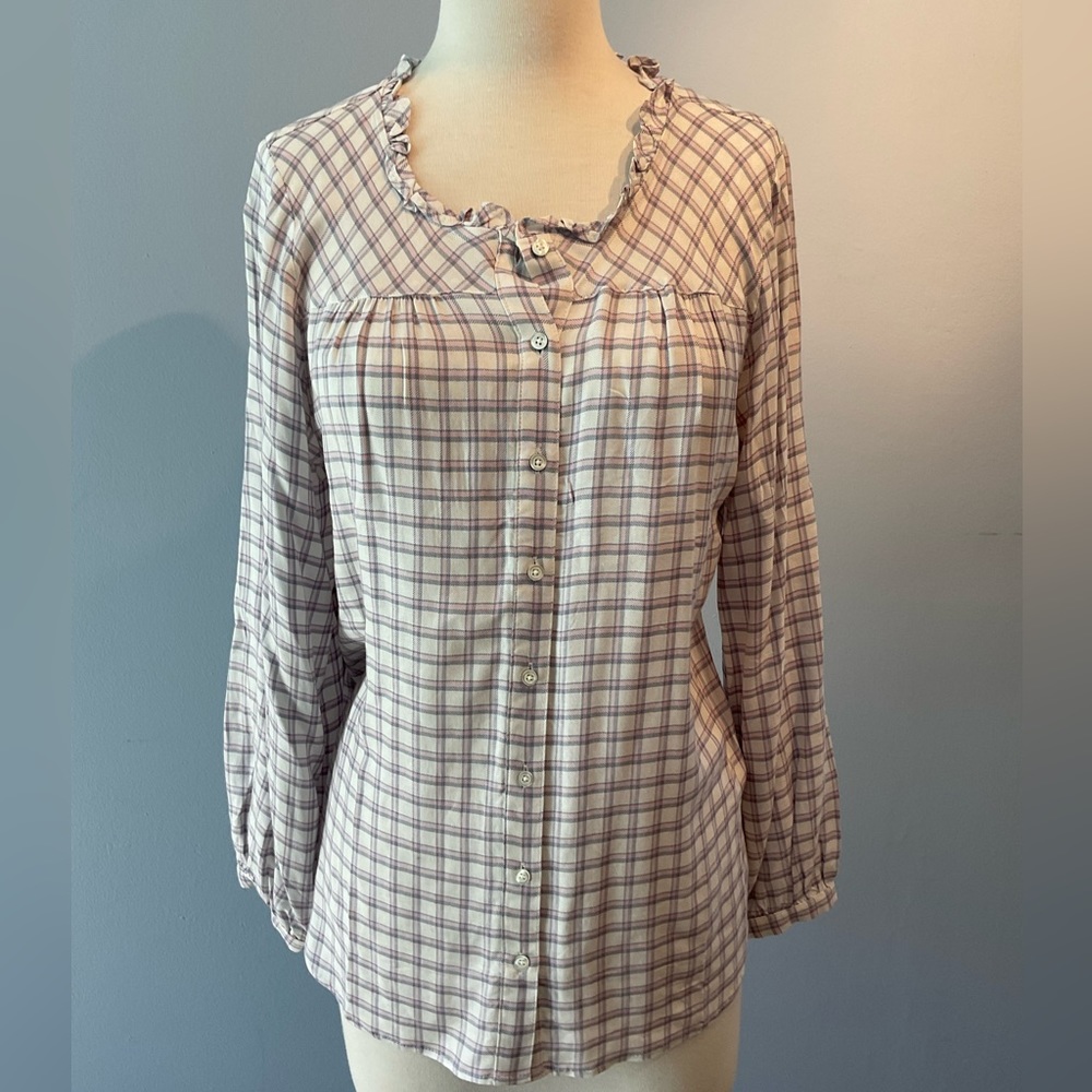 EUC Tablots checkered long sleeve